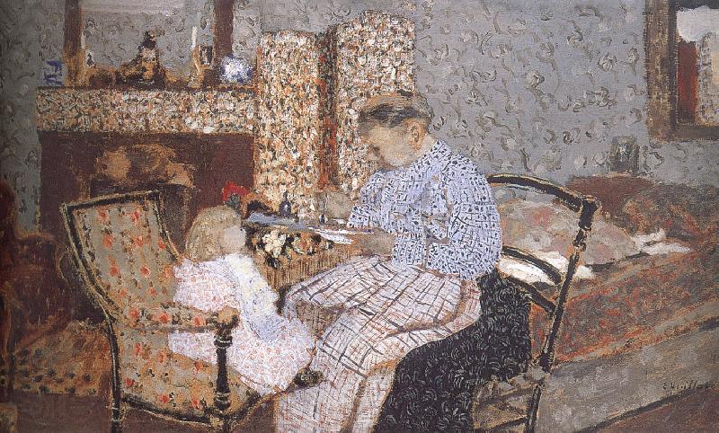Edouard Vuillard Annette soup France oil painting art